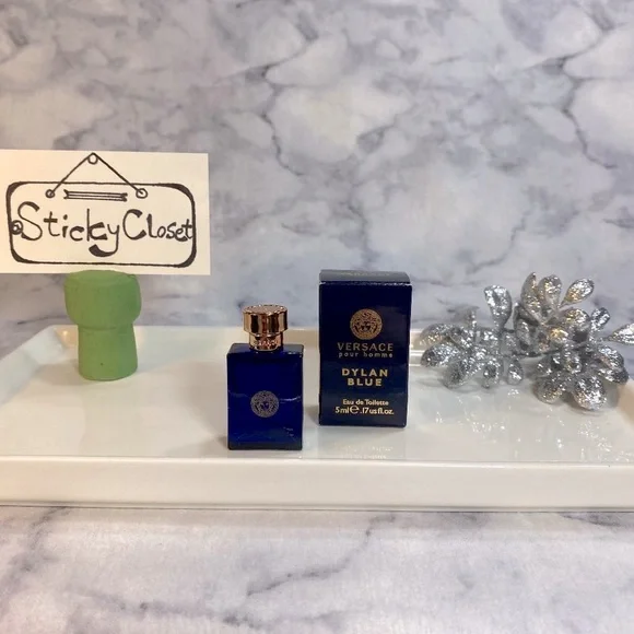Versace Dylan Blue Pour Homme EDT,Woody Citrus Aquatic-Mini 5ml,0.17oz-BOXED-NEW - Picture 1 of 13